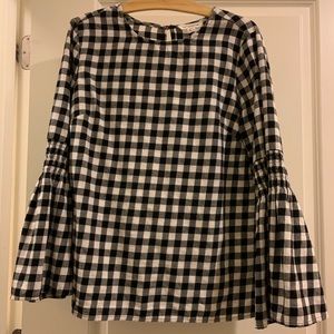 gingham blouse
